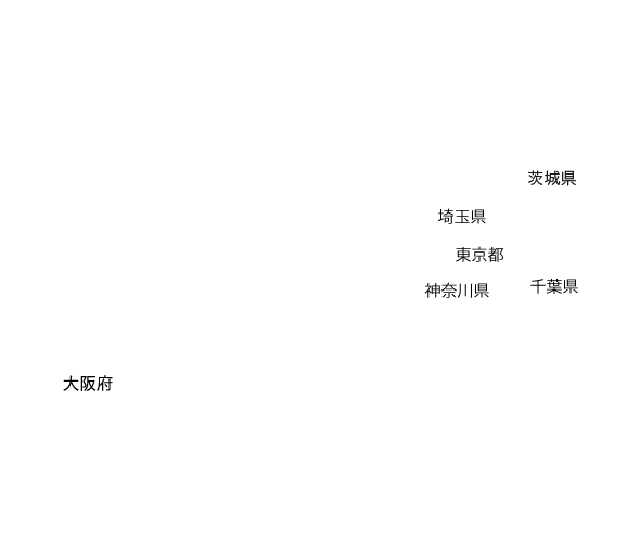 配送エリアマップ:エリア名